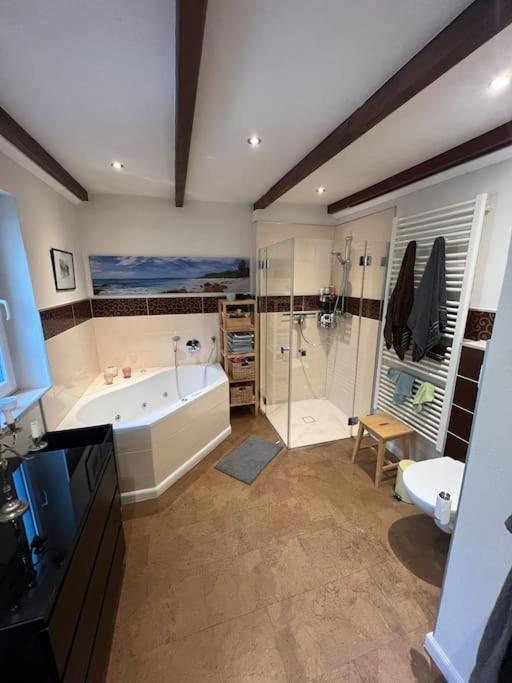 Luxurioeses Ferienhaus Am Ems Jade Kanal 桑德 外观 照片