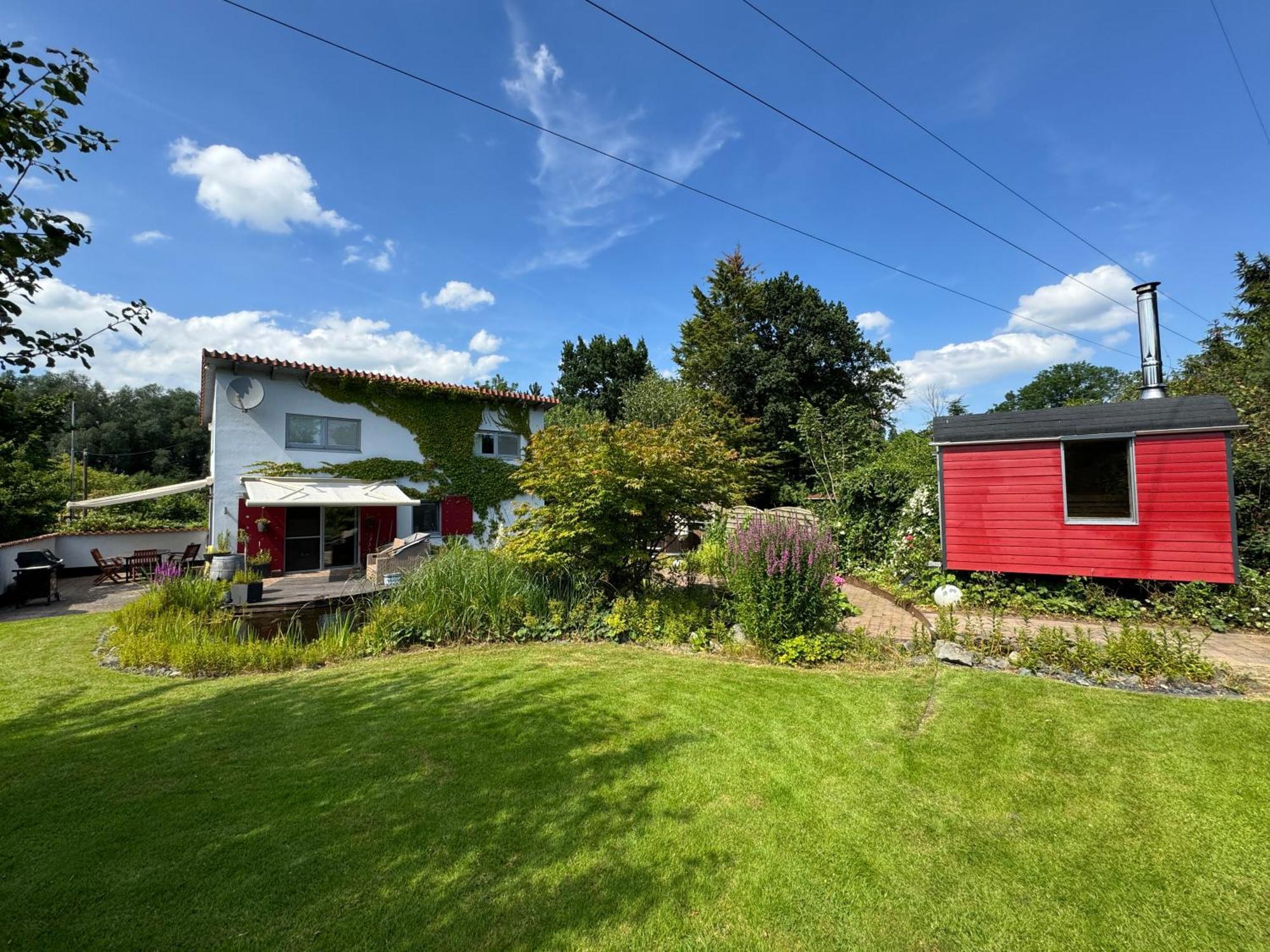 Luxurioeses Ferienhaus Am Ems Jade Kanal 桑德 外观 照片